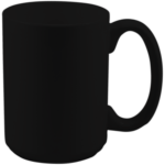 15 oz. Black Ceramic Mug