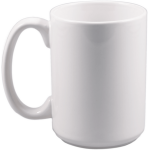 15 oz. White Ceramic Mug - Image 2