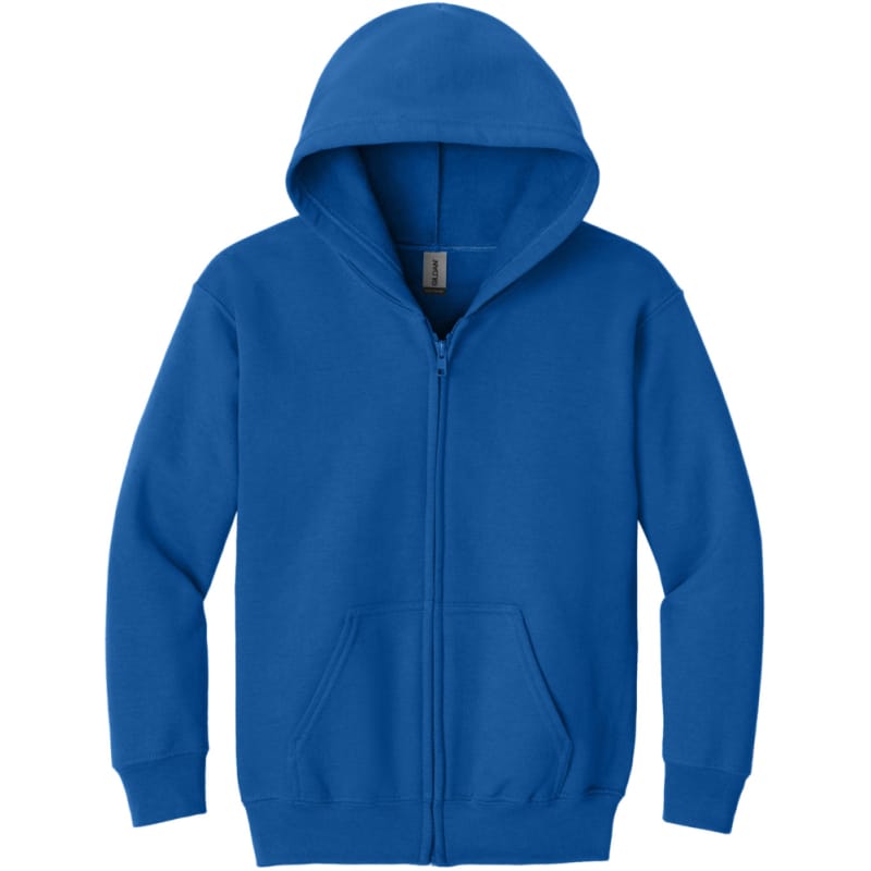 Gildan Youth Heavy Blend Full-Zip Hooded Sweatshirt. 18600B - Image 1