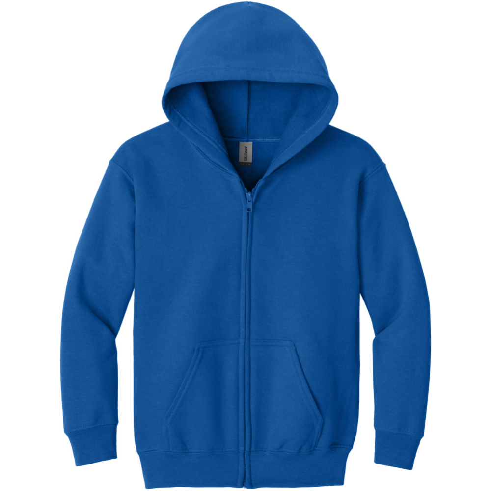 product image Gildan Youth Heavy Blend Full-Zip Hooded Sweatshirt. 18600B - Image 1