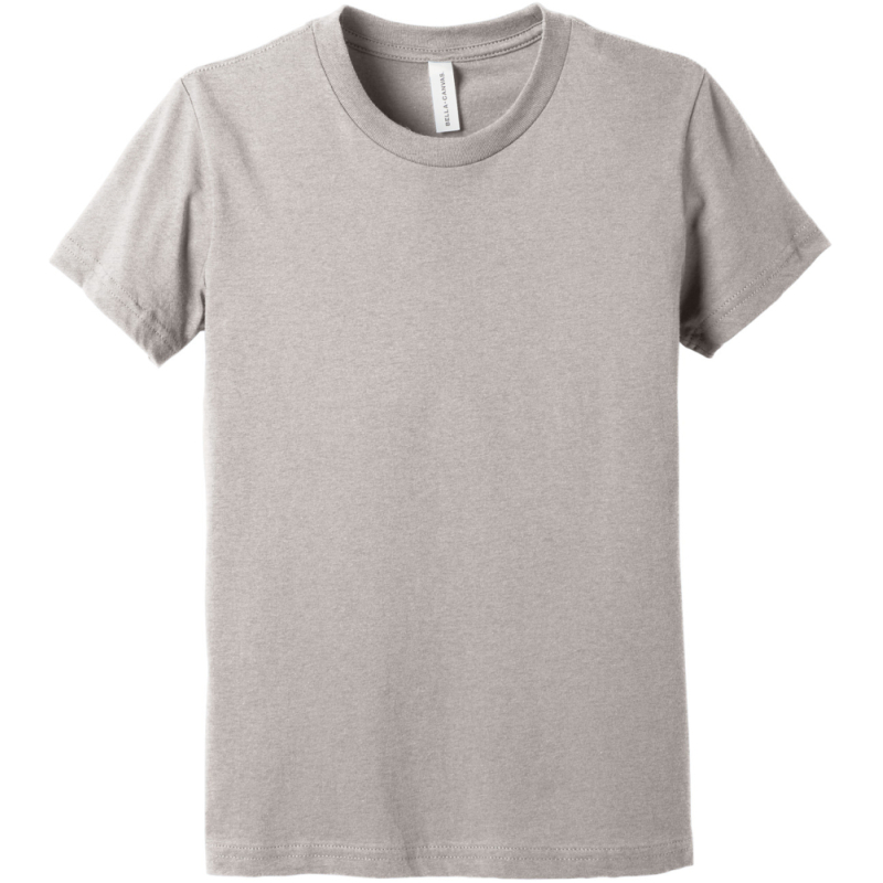 BELLA+CANVAS Youth Heather CVC Tee BC3001YCVC - Image 1