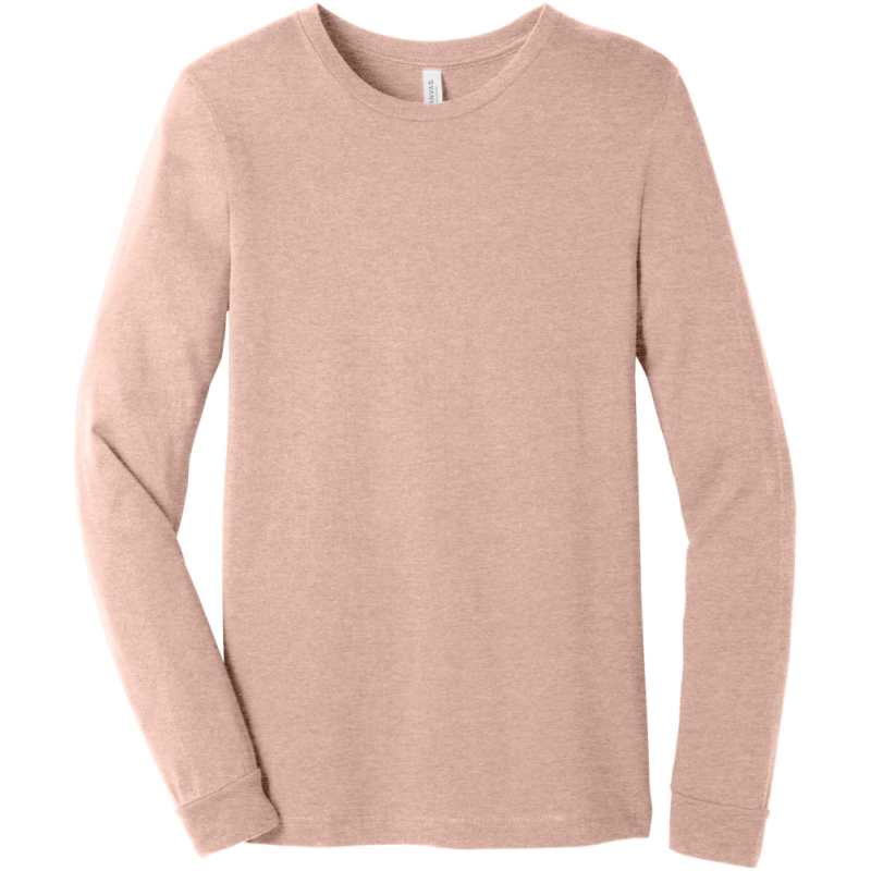 BELLA+CANVAS Unisex Heather CVC Long Sleeve Tee BC3501CVC - Image 1