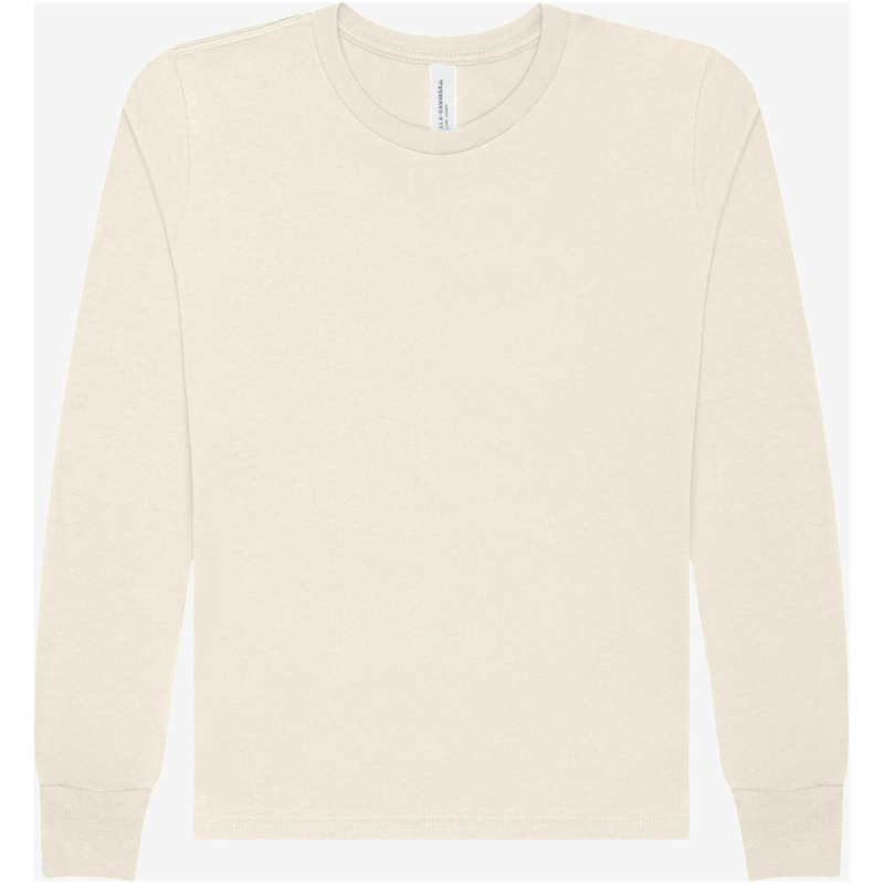 BELLA+CANVAS Youth Jersey Long Sleeve Tee BC3501Y - Image 1