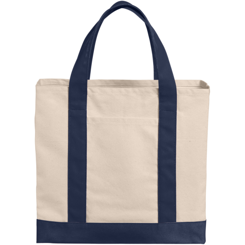 Port Authority Cotton Canvas Two-Tone Tote BG429 - Image 1