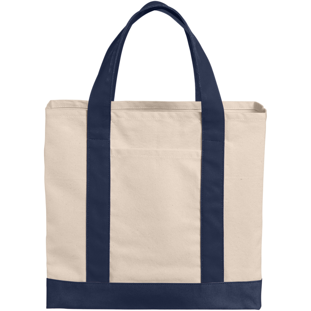 product image Port Authority Cotton Canvas Two-Tone Tote BG429 - Image 1