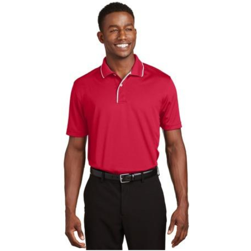 Sport-Tek Dri-Mesh Polo with Tipped Collar and Piping. K467