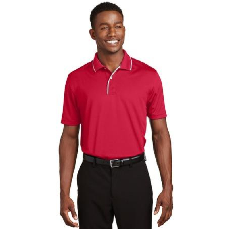 Sport-Tek Dri-Mesh Polo with Tipped Collar and Piping. K467 - Image 1