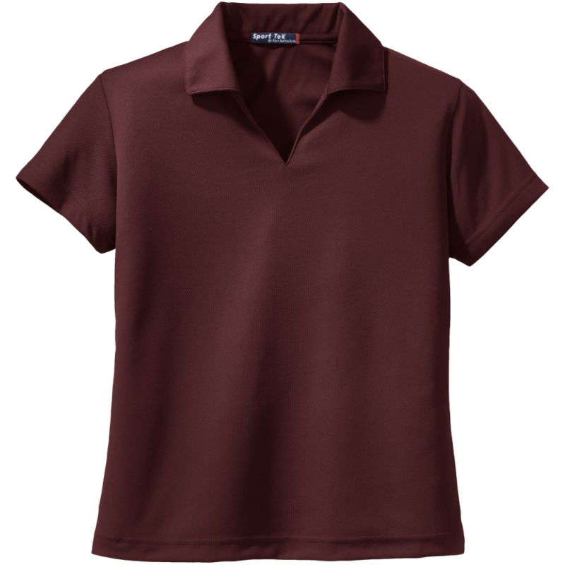 Sport-Tek Women's Dri-Mesh V-Neck Polo. L469 - Image 1