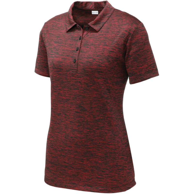 Sport-Tek Women's PosiCharge Electric Heather Polo. LST590 - Image 1