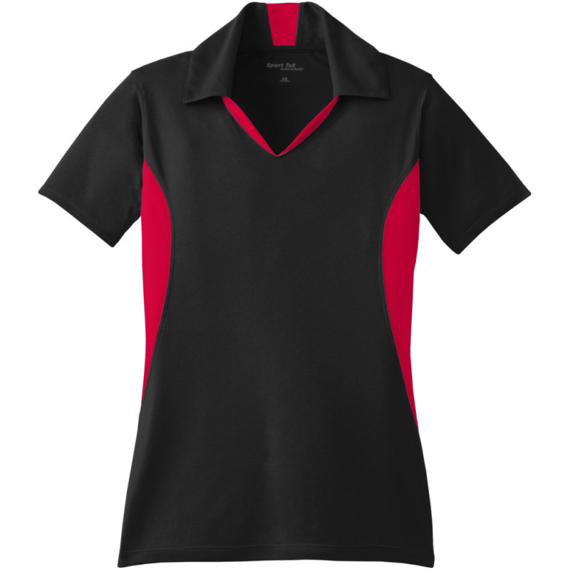 Sport-Tek Women's Side Blocked Micropique Sport-Wick Polo. LST655 - Image 1