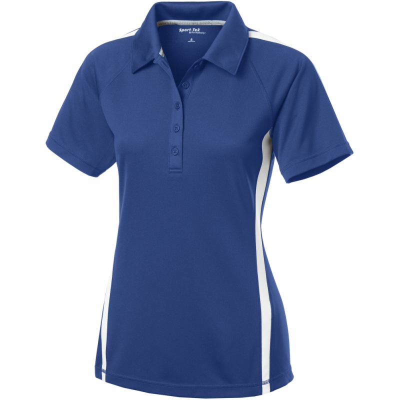 Sport-Tek Women's PosiCharge Micro-Mesh Colorblock Polo. LST685 - Image 1