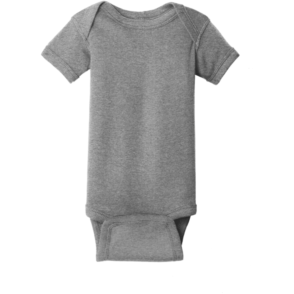 product image Rabbit Skins Infant Short Sleeve Baby Rib Bodysuit. RS4400 - Image 1