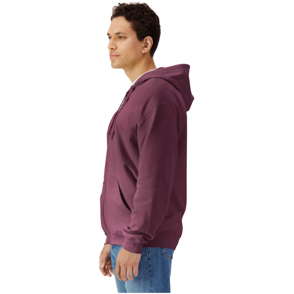 product image Gildan Softstyle Midweight Fleece Full-Zip Hooded Sweatshirt SF600 - Image 1