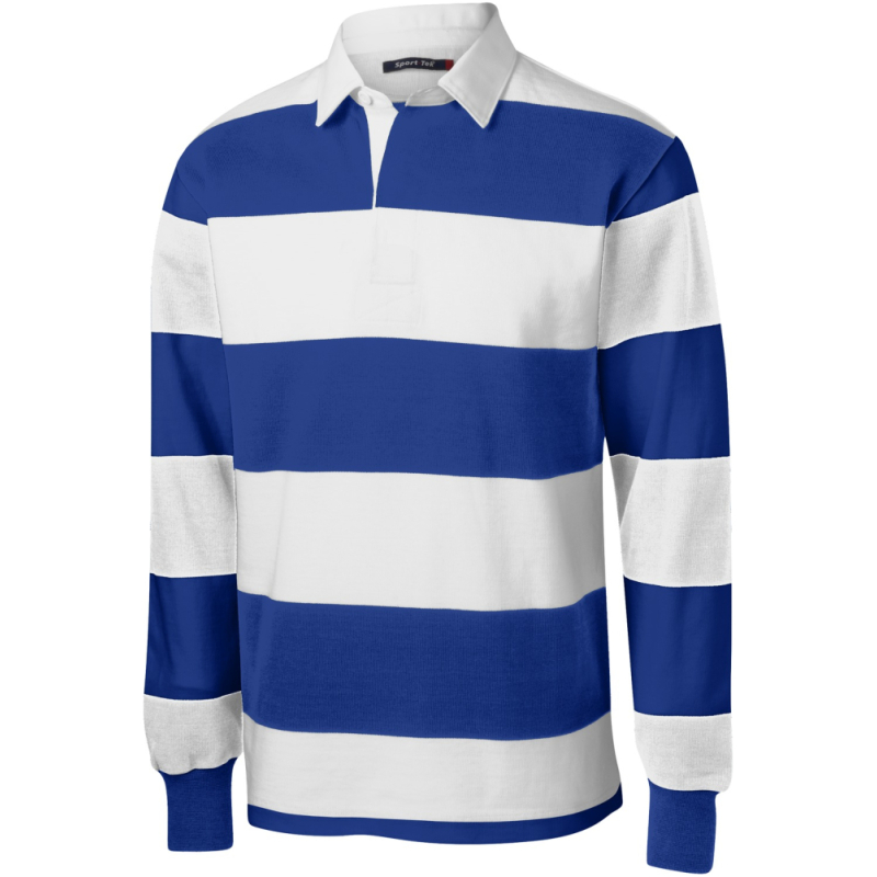 Sport-Tek Classic Long Sleeve Rugby Polo. ST301 - Image 1