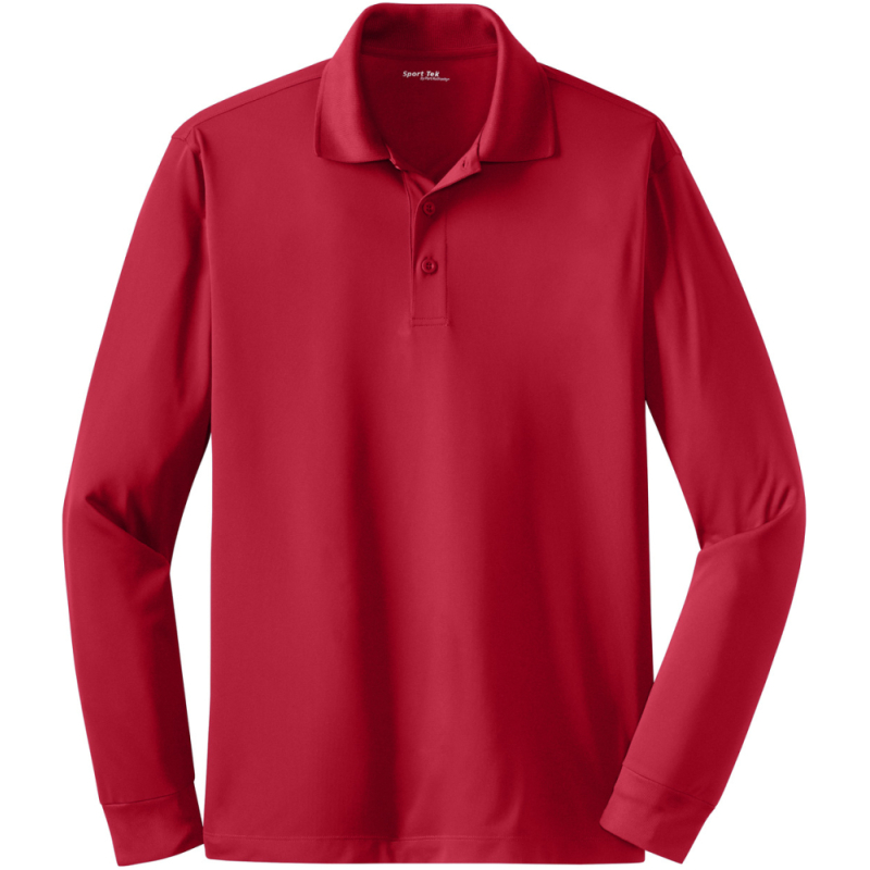 Sport-Tek Long Sleeve Micropique Sport-Wick Polo. ST657 - Image 1